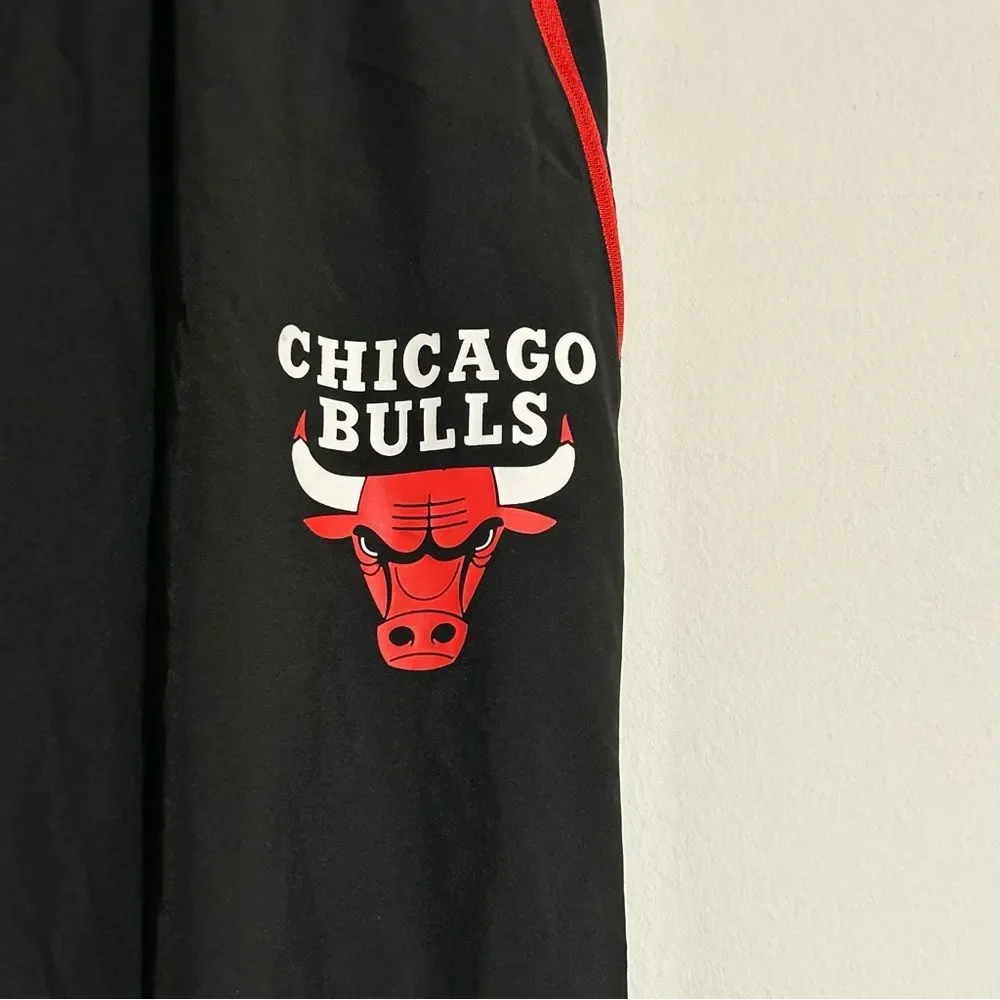 NBA Chicago Bulls Blue White Red Colorblock Joggers Size Small Casual Basketball